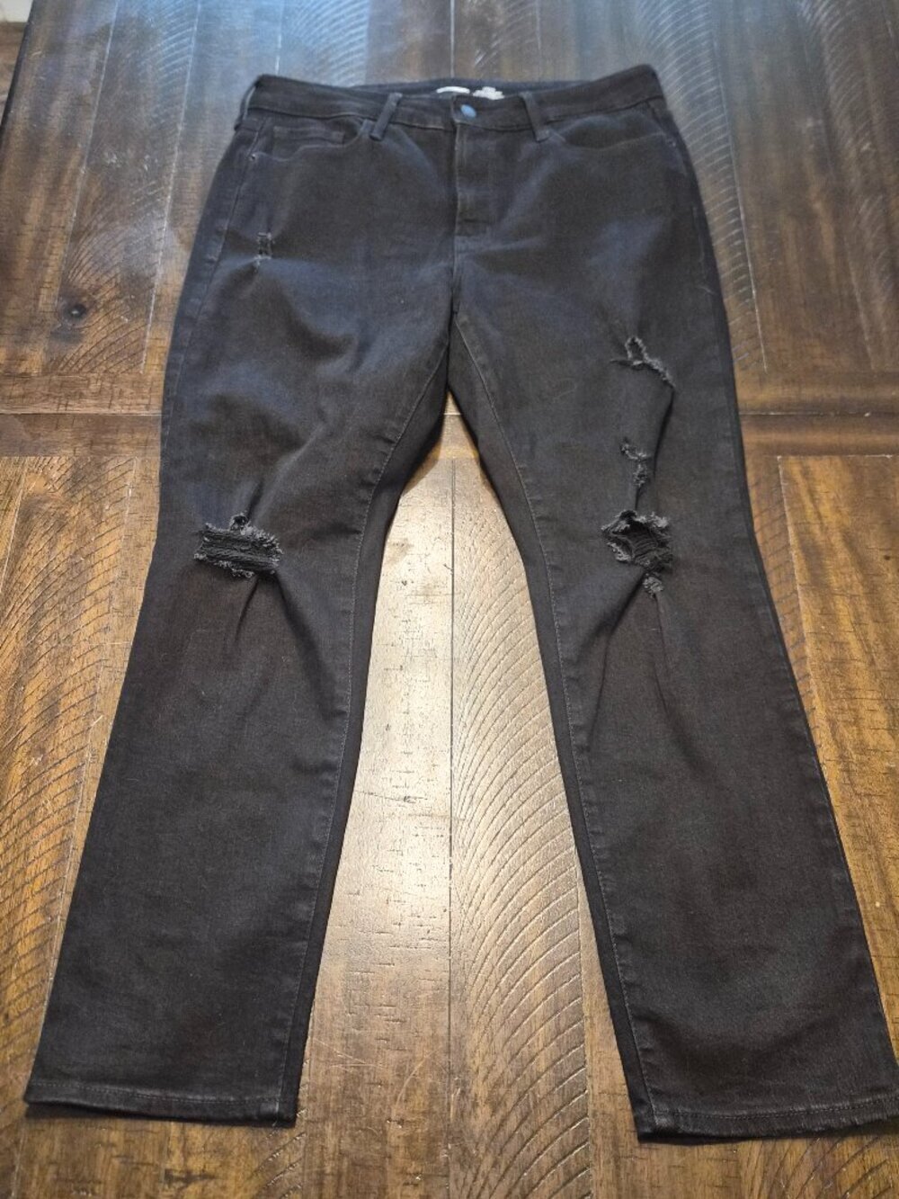 Old Navy Women’s Power Slim Straight Jeans Size 12 Petite High Rise G266